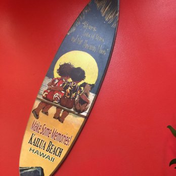 Tiki Hawaii BBQ - a surfboard hanging on a wall - Barbeque Near Me - Oakdale, California Tiki Hawaii BBQ - a surfboard hanging on a wall - Barbeque Near Me - Oakdale, California