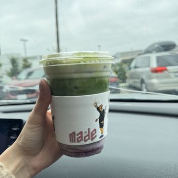 Made Coffee - Ceremonial blueberry matcha with cold foam - Coffee & Tea Near Me - Yorba Linda, California