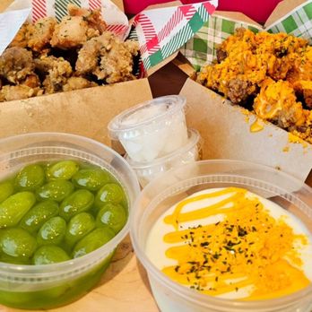 Mimisa Korean Chicken - Korean fried chicken with grapes with cheese and herb - Chicken Shop Near Me - Flushing, New York Mimisa Korean Chicken - Korean fried chicken with grapes with cheese and herb - Chicken Shop Near Me - Flushing, New York