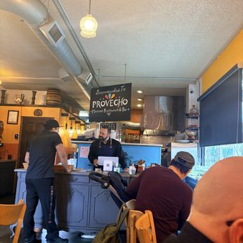 Provecho - Cash desk.  Love the sign - Mexican Near Me - Vancouver, Washington