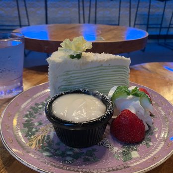 U :Dessert Story - Young Coconut Pandan Crepe Cake - Desserts Near Me - Berkeley, California U :Dessert Story - Young Coconut Pandan Crepe Cake - Desserts Near Me - Berkeley, California