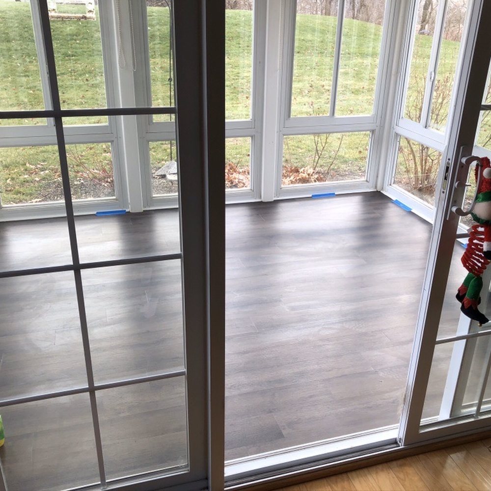K&B Floorcovering - 3 season porch.....used to have indoor/outdoor carpet. This is such a great improvement - Carpeting Near Me - Easton, Pennsylvania