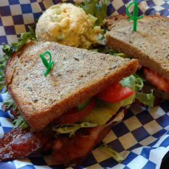 Blue Moose Cafe - BLT with avocado and potato salad - American Near Me - Port Townsend, Washington Blue Moose Cafe - BLT with avocado and potato salad - American Near Me - Port Townsend, Washington