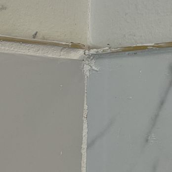 D.A.Y General Contracting - Top of the shower.  Uneven. - General Contractors Near Me - Judsonia, Arkansas