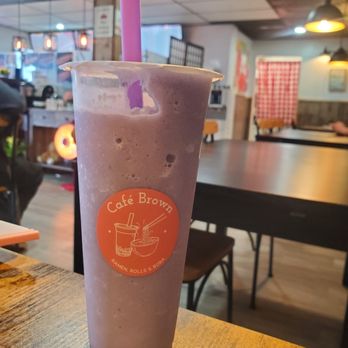 Cafe Brown - Taro slushie - Bubble Tea Near Me - Lakewood, Washington Cafe Brown - Taro slushie - Bubble Tea Near Me - Lakewood, Washington