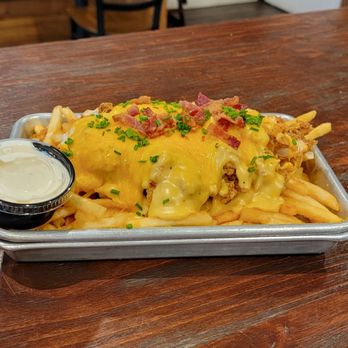 Chicken Shack - Churn Creek - Cheese fries w/ dipping sauce - Chicken Shop Near Me - Redding, California