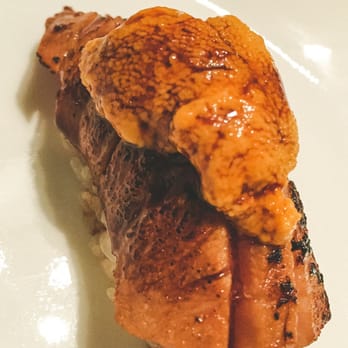 Sushi Tanaka - Seared bluefin toro with uni - Japanese Near Me - Simi Valley, California