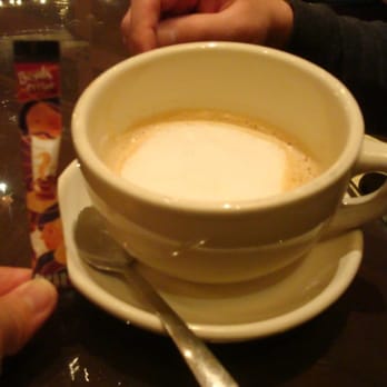 Spotted Dog - i don't know which is worse. cappuccino in a giant cup or being served with but a single stick of sugar? - American Near Me - Springdale, Utah