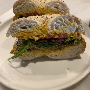 Communal - Eggplant veggie bagel - Coffee & Tea Near Me - San Diego, California Communal - Eggplant veggie bagel - Coffee & Tea Near Me - San Diego, California