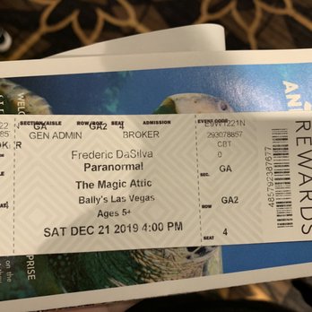 Paranormal - Ticket - Performing Arts Near Me - Las Vegas, Nevada