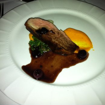 La Terrazza - 4th Course: Pan seared duck breast with beet and baby bok choy. - Italian Near Me - Vancouver, British Columbia La Terrazza - 4th Course: Pan seared duck breast with beet and baby bok choy. - Italian Near Me - Vancouver, British Columbia