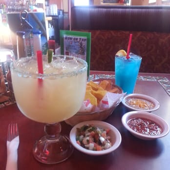 Puerto Vallarta - The Cadillac margaritas and the blue drink is the AMF. - Mexican Near Me - Lacey, Washington