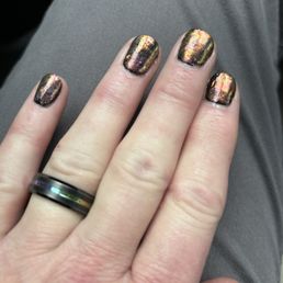 Chrome manicure Chrome manicure