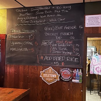 Otter Bar - Menu board - Bars Near Me - Armstrong Creek, Wisconsin Otter Bar - Menu board - Bars Near Me - Armstrong Creek, Wisconsin
