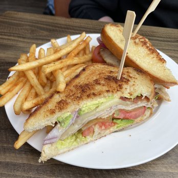 Brothers Cafe - The Roasted Turkey sandwich with seasoned fries - Comfort Food Near Me - Santa Rosa, California