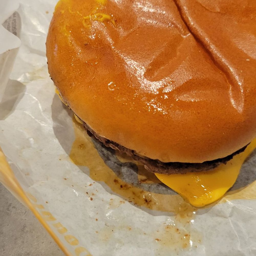 McDonald's - Burger bun is covered in grease and mustard - Burgers Near Me - Mission Hills, California McDonald's - Burger bun is covered in grease and mustard - Burgers Near Me - Mission Hills, California