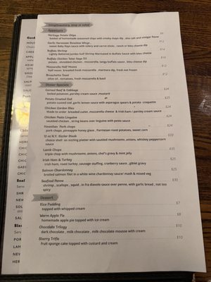 Menu photo 2 Heritage Bar & Restaurant Yonkers, NY