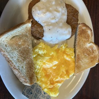 Princess Anne County Grill - Country Chicken Fried Steak Lunch with cheesy scrambled eggs and toast - American Near Me - Virginia Beach, Virginia