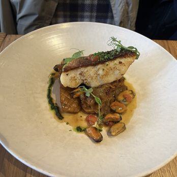 The Scran & Scallie - Fish and lions mane mushrooms - Gastropubs Near Me - Stockbridge, EDH The Scran & Scallie - Fish and lions mane mushrooms - Gastropubs Near Me - Stockbridge, EDH