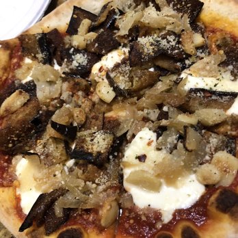 NYPD Pizza - Rustic Salsiccia Pie with eggplant - Pizza Near Me - Orlando, Florida NYPD Pizza - Rustic Salsiccia Pie with eggplant - Pizza Near Me - Orlando, Florida