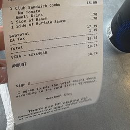 A different price then what was on the menu A different price then what was on the menu