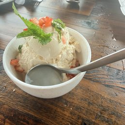 Delicious birthday ice cream yummy