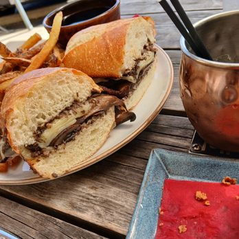 7 Devils Brewery and Public House - Mushroom melt with au ju - New American Near Me - Coos Bay, Oregon 7 Devils Brewery and Public House - Mushroom melt with au ju - New American Near Me - Coos Bay, Oregon