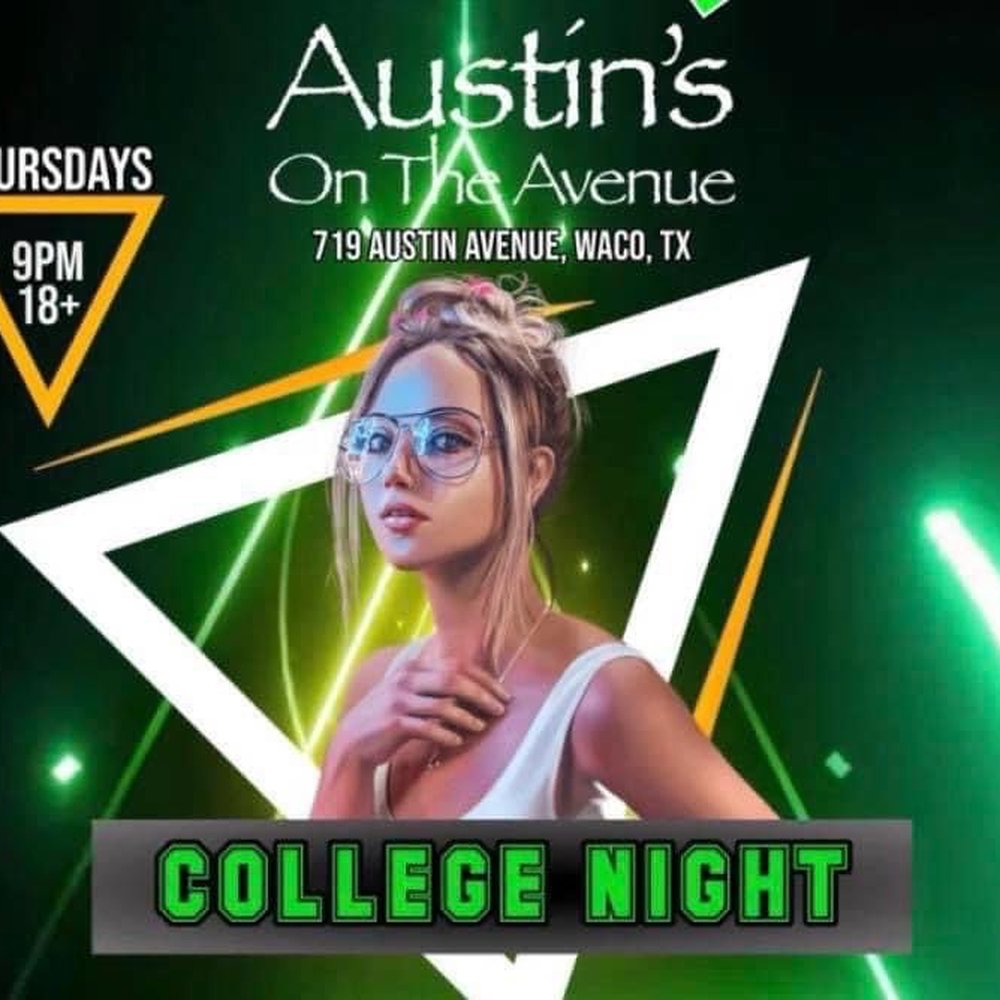 Austin's on the Avenue - a woman in a white dress and glasses - Dance Clubs Near Me - Waco, Texas
