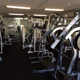 This is about 1/3 of the gym. The majority of the weights are in this room. More out back and in the cardio room. This is about 1/3 of the gym. The majority of the weights are in this room. More out back and in the cardio room.
