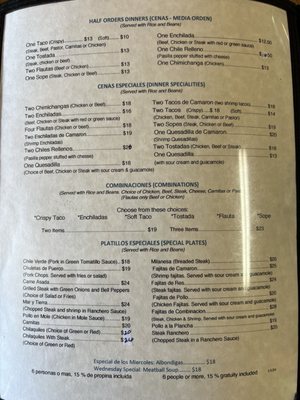 Menu photo 4 4 Caminos Restaurant Oakland, CA