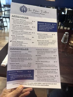 Menu photo 2 The Blue Feather Lewiston, ME