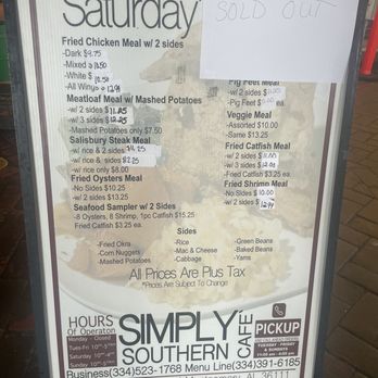 Simply Southern Cafe - Menu - Soul Food Near Me - Montgomery, Alabama Simply Southern Cafe - Menu - Soul Food Near Me - Montgomery, Alabama
