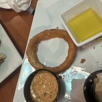 Cabanas Coastal Grill - An Onion Ring. We were saving room for The Main Entrees so nobody ate this one. They were great though! - Seafood Near Me - Clearwater, Florida Cabanas Coastal Grill - An Onion Ring. We were saving room for The Main Entrees so nobody ate this one. They were great though! - Seafood Near Me - Clearwater, Florida