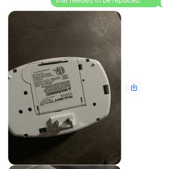 Tricon - Text message to maintenance worker telling him he installed a smoke detector instead of the carbon monoxide detector. - Real Estate Services Near Me Tricon - Text message to maintenance worker telling him he installed a smoke detector instead of the carbon monoxide detector. - Real Estate Services Near Me
