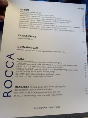 Menu photo 3 Rocca Tampa, FL