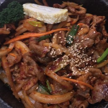KoSam - The spicy pork dupbap was delicious - though it comes out scalding hot, so give it time to cool down! - Korean Near Me - North York, Ontario