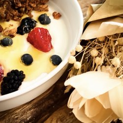 Cultivated Table & Sip House - Greek yogurt and berries .