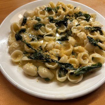 Birdie's - Oricchetti with dandelions, Parmesan, & breadcrumbs. Amazing flavors. - French Near Me - Austin, Texas