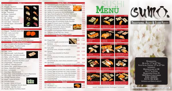 Menu photo 3 Sumo Berlin, BE