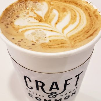 Craft & Common - 'The Dune'... espresso, oat milk (subbed for condensed milk), orange, and cinnamon with a fresh orange peel. Liquid perfection! - Coffee & Tea Near Me - Orlando, Florida
