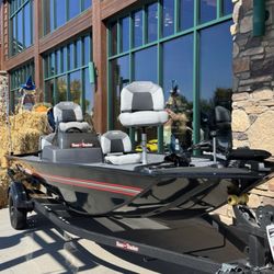 Cabela's - 10/15/26- Oldest grandson is a budding fisherman with lofty goals!- This boat and motor are over 21,000 dollars!