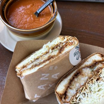 Tanaka - Shrimp Katsu Sando and Miso Tomato Soup - Sandwiches Near Me - Portland, Oregon Tanaka - Shrimp Katsu Sando and Miso Tomato Soup - Sandwiches Near Me - Portland, Oregon