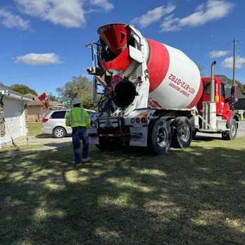 Boss Move Services - Concrete truck arrives - Pressure Washers Near Me
