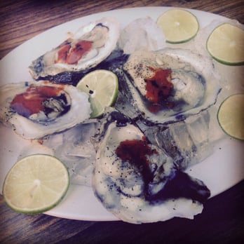 Sharkys - Yum, fresh oysters with hot sauce. - Mexican Near Me - Albuquerque, New Mexico