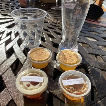 Barrel 33 - Their $25 beer flight - Wine Tasting Room Near Me - Big Bear Lake, California