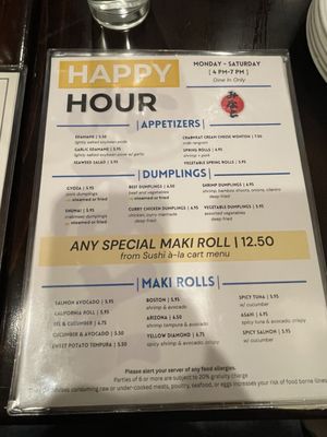 Menu photo 5 Minato Sushi Bar Baltimore, MD
