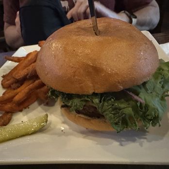 The Library Co. Bar & Kitchen - The Veggie burger with sweet potato fries - Pubs Near Me - Castle Rock, Colorado The Library Co. Bar & Kitchen - The Veggie burger with sweet potato fries - Pubs Near Me - Castle Rock, Colorado