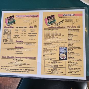 Tamales Lupe's - Menu - Breakfast & Brunch Near Me - Sherman, Texas Tamales Lupe's - Menu - Breakfast & Brunch Near Me - Sherman, Texas