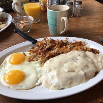 Raul's Striper Cafe - Chicken fried steak, two eggs up, hash browns extra crispy. Coffee black. Perfection. - Breakfast & Brunch Near Me - Rio vista, California Raul's Striper Cafe - Chicken fried steak, two eggs up, hash browns extra crispy. Coffee black. Perfection. - Breakfast & Brunch Near Me - Rio vista, California