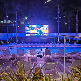 Irvine Marriott - Night pool - Hotels Near Me - Irvine, California
